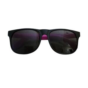 Kid's Square Sunglasses Black & Pink Frame, Black Tinted Lenses, Lightweight